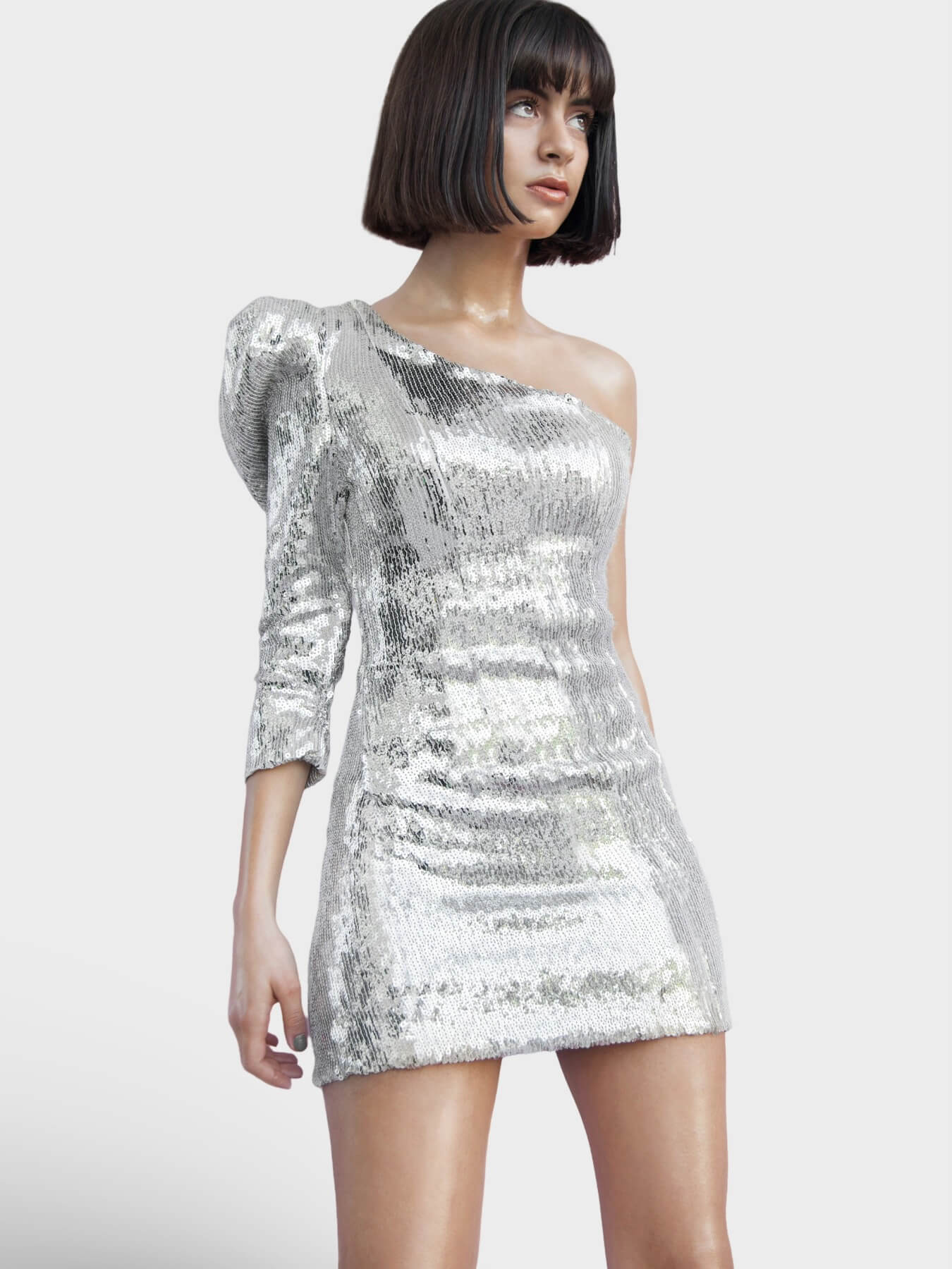 Embellished mini dress